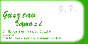 gusztav vamosi business card