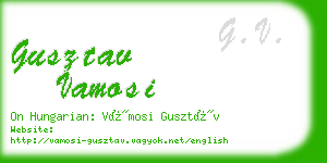 gusztav vamosi business card